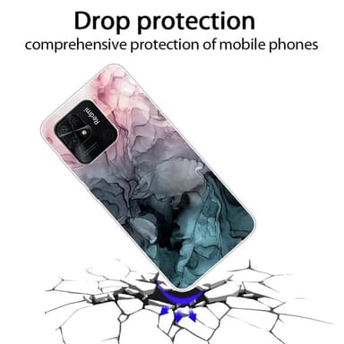 SKALO Xiaomi Redmi 10C Marmor TPU-skal - Motiv 1