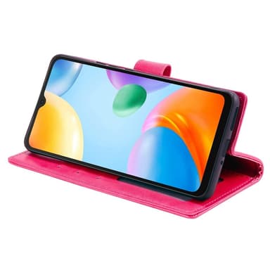 SKALO Xiaomi Redmi 10C Mandala Plånboksfodral - Cerise