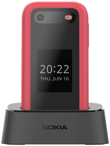Nokia 2660 flipptelefon (röd)
