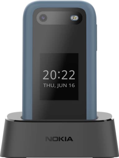Nokia 2660 flipptelefon (blå)