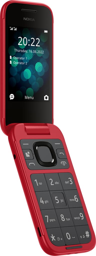 Nokia 2660 flipptelefon (röd)