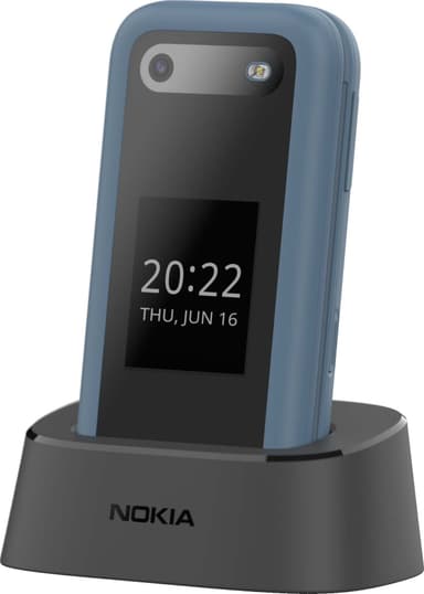 Nokia 2660 flipptelefon (blå)