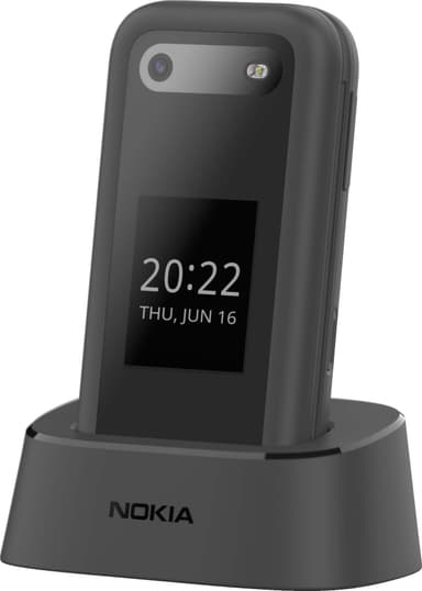 Nokia 2660 flipptelefon (svart)