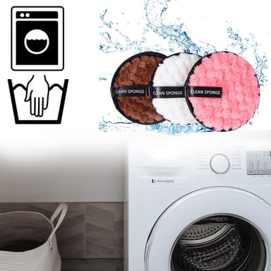 Återanvändbara Makeup Remover Pads Sminkborttagning Tyg Ansiktsrengöri