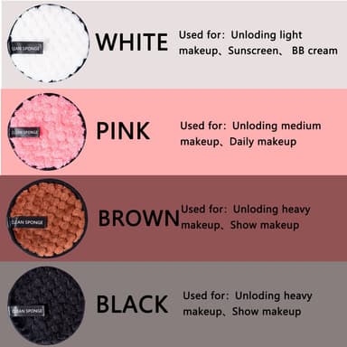 Återanvändbara Makeup Remover Pads Sminkborttagning Tyg Ansiktsrengöri