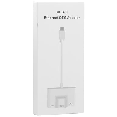 USB-C adapter till USB + 100M RJ45 Ethernet