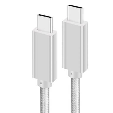 USB-C till USB-C-kabel USB 3.2 C PD100W 20GB/s 5A Vit
