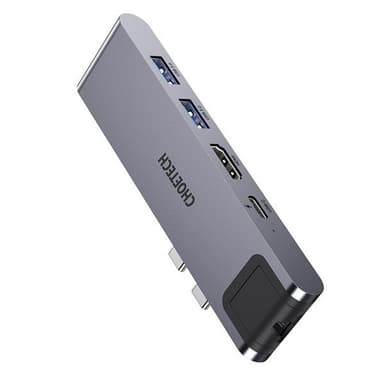 Choetech 7 i 1 USB-C Adapter till Macbook Pro (2017) (2018) Air (2018) (2020)