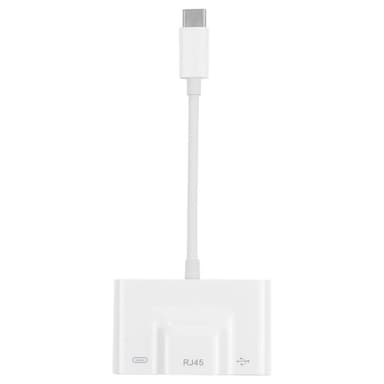 USB-C adapter till USB + 100M RJ45 Ethernet