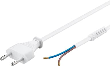 Goobay Kabel med euro-kontakt för montering, 1,5 m, vit