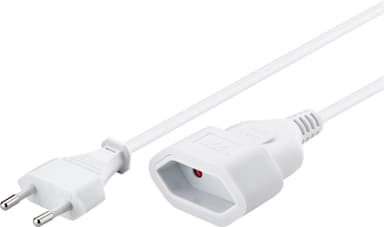 Goobay Förlängningskabel Europlug, 5 m, vit