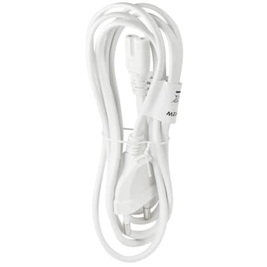 Apparatkabel Euro - C7 Vit 1,8m