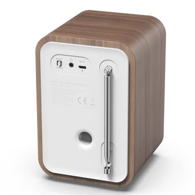 Denver FM/DAB+ Radio Bluetooth Trä/Vit
