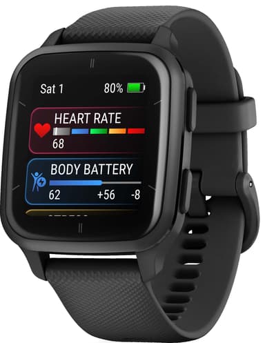 Garmin Venu Sq 2 Music smartwatch (svart)
