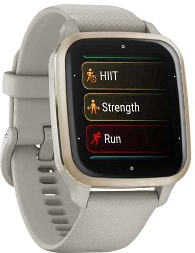 Garmin Venu Sq 2 Music smartwatch (grå & guld)