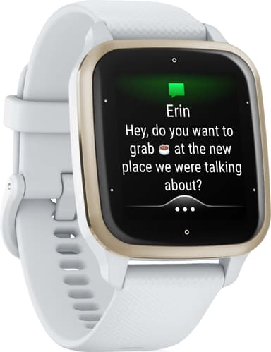 Garmin Venu Sq 2 smartwatch (vit & krämguld)