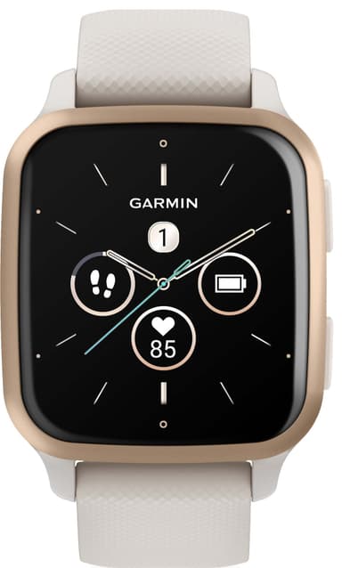 Garmin Venu Sq 2 Music smartwatch (elfenbensvit & guld)