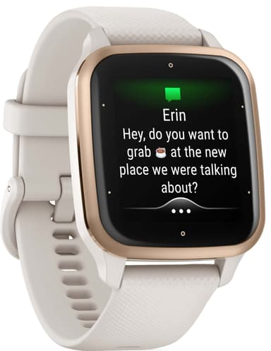 Garmin Venu Sq 2 Music smartwatch (elfenbensvit & guld)