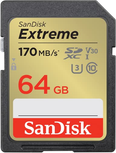 SanDisk Extreme® 64 GB SDXC™ UHS-I-kort