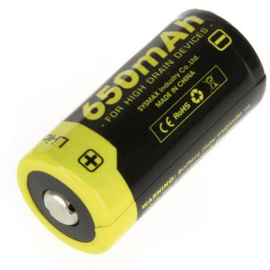 NiteCore NL166 Specialbatteri laddbart 16340 Li-Ion 3.7