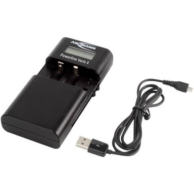 Kamera-laddare Powerline Vario X Ansmann 1001-0085