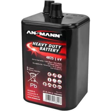 Ansmann 4R25 Specialbatteri 4R25 Fjäderkontakt Zink-kol