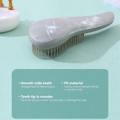 Detangling Massage Hårkam Grå