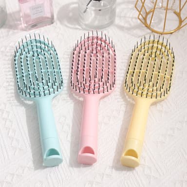 Detangling massage hårborste Grön