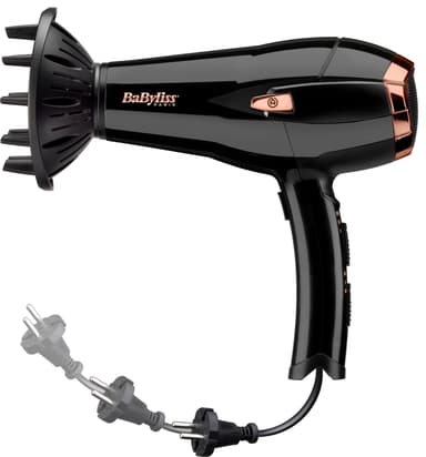 BaByliss Cordkeeper 2000 hårfön D373E