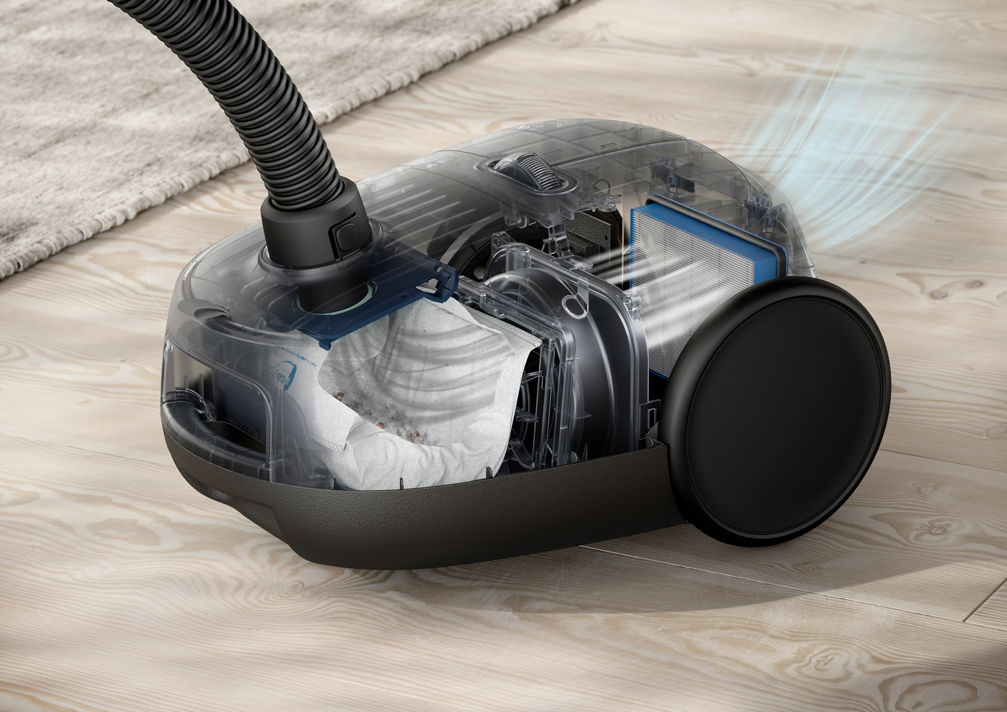 Electrolux Clean 600 Dammsugare med påse EB61C4DB