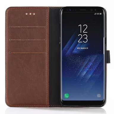 Samsung Galaxy S8 Plus Stilrent plånboksfodral MörkBrun