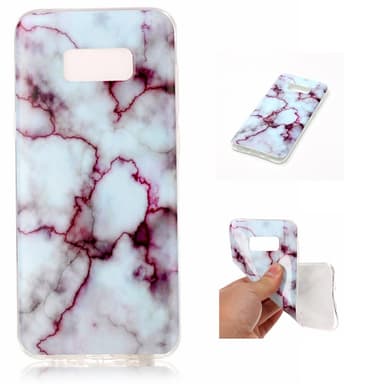 Samsung Galaxy S8 Plus TPU Marmor - Lila