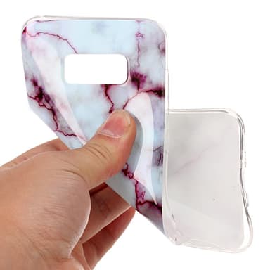 Samsung Galaxy S8 Plus TPU Marmor - Lila