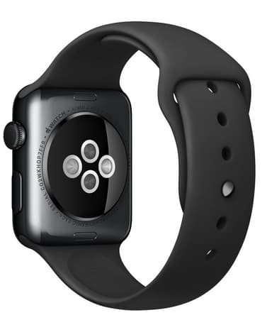 Apple Watch Sport 42 mm aluminium (svart armband)