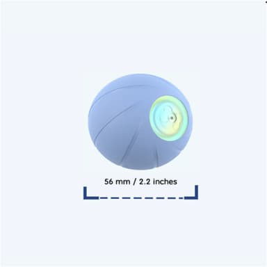 Wicked Ball interaktiv leksaksboll för katter/små hundar Blå