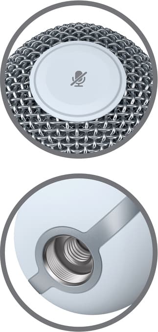 HyperX SoloCast USB kondensormikrofon (vit)