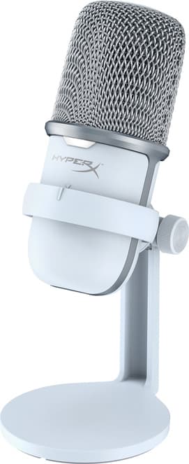 HyperX SoloCast USB kondensormikrofon (vit)