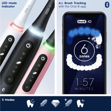 Oral-B iO 5s eltandborste 414940 (blush pink)