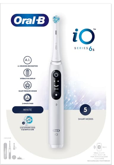 Oral-B iO 6s eltandborste 427407 (vit)