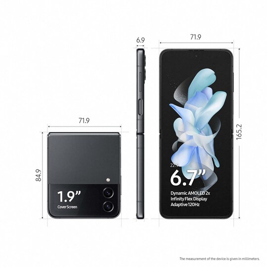 Samsung Galaxy Z Flip4 smartphone 8/128GB (Graphite)