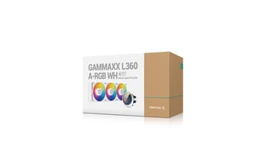 DeepCool GAMMAXX L360 A-RGB WH Processor Allt-i-ett vätskekylare 12 cm Vit