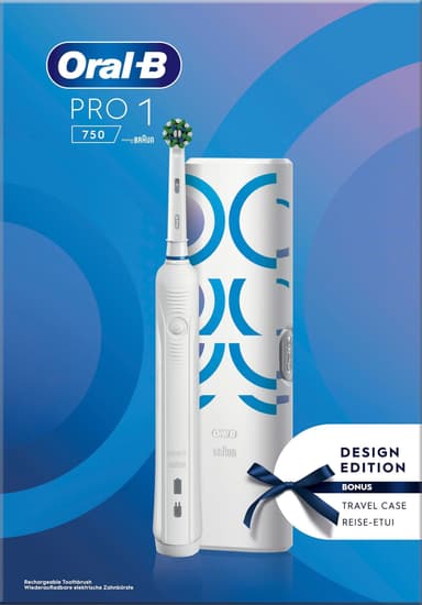 Oral-B Pro1 750 eltandborste 421504 (vit)