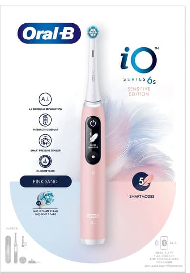 Oral-B iO 6s Sensitive-edition eltandborste 427384 (rosa)