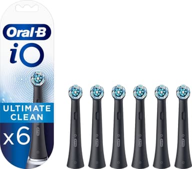 Oral-B iO Ultimate Clean tandborsthuvuden 417828 6-pk (svarta)