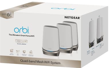 Netgear Orbi RBKE963 AX11000 quad-band mesh WiFi 6E 3-pack