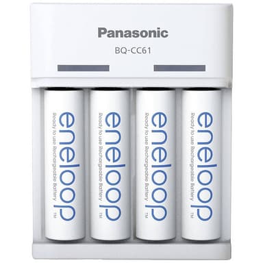 Panasonic BQ-CC61 + eneloop AA Batteriladdare NiMH