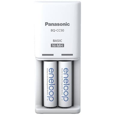 Panasonic Compact BQ-CC50 +2x eneloop AA Batteriladdare