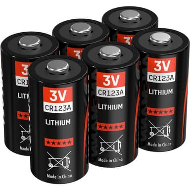 Fotobatteri CR123A Litium Ansmann CR123 1375 mAh 3 V 6
