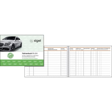 Sigel Färdbok FA614 DIN A6 tvären Antal ark: 40 1 st
