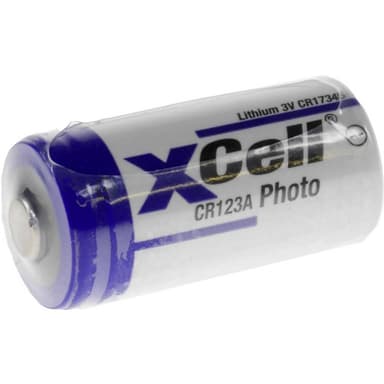 Fotobatteri CR123A Litium XCell photo123 1550 mAh 3 V 1